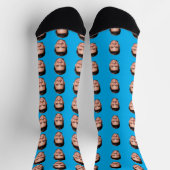 Funny Custom Face Socks with Your Photo ソックス (上部)