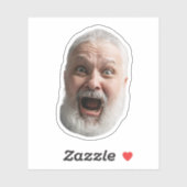Funny Custom Face Sticker | Face and Photo Grandpa シール (シート)