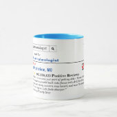 Funny Custom Ophthalmologist  マグカップ (中央)