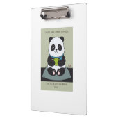 Funny Custom Sarcastic Panda Opinion Coworker Gift クリップボード (左)