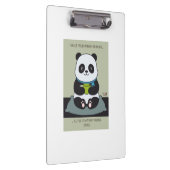 Funny Custom Sarcastic Panda Opinion Coworker Gift クリップボード (右)