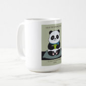 Funny Custom Sarcastic Panda Opinion Coworker Gift コーヒーマグカップ (正面左)