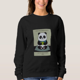 Funny Custom Sarcastic Panda Opinion Coworker Gift スウェットシャツ