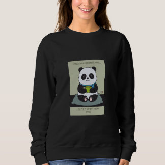 Funny Custom Sarcastic Panda Opinion Coworker Gift スウェットシャツ