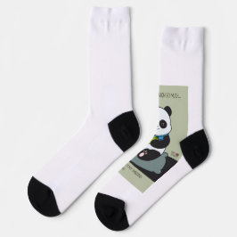 Funny Custom Sarcastic Panda Opinion Coworker Gift ソックス