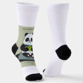 Funny Custom Sarcastic Panda Opinion Coworker Gift ソックス (傾斜あり)