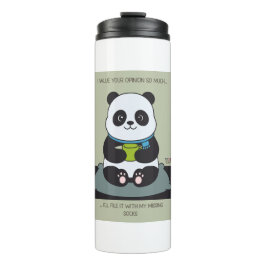 Funny Custom Sarcastic Panda Opinion Coworker Gift タンブラー