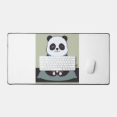 Funny Custom Sarcastic Panda Opinion Coworker Gift デスクマット (キーボード&マウス)