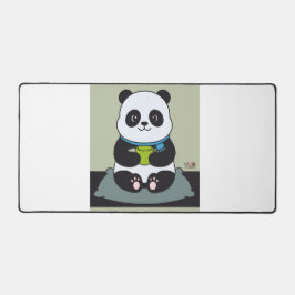 Funny Custom Sarcastic Panda Opinion Coworker Gift デスクマット