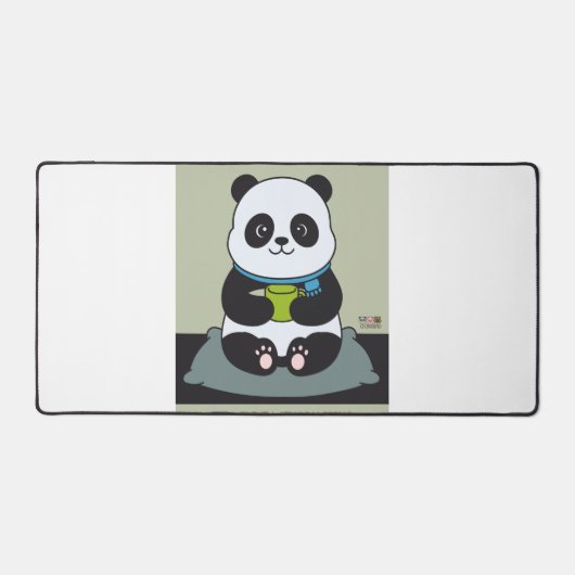 Funny Custom Sarcastic Panda Opinion Coworker Gift デスクマット (正面)