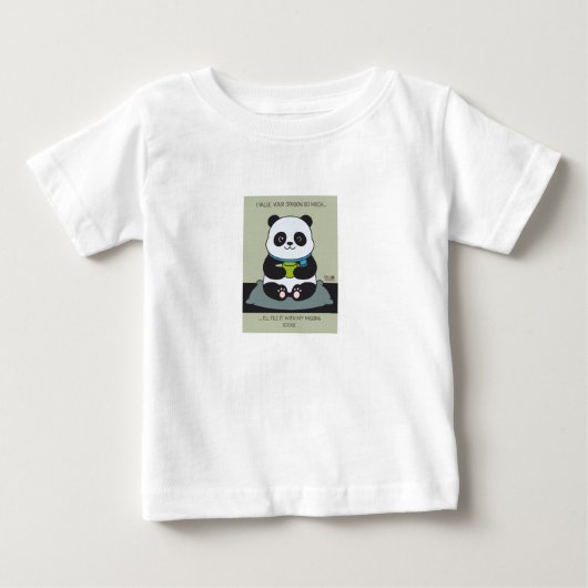 Funny Custom Sarcastic Panda Opinion Coworker Gift ベビーTシャツ (正面)