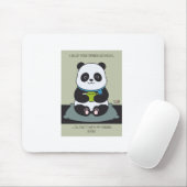 Funny Custom Sarcastic Panda Opinion Coworker Gift マウスパッド (マウス)