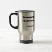 Funny Custom Travel Mug – Add Your Own Title トラベルマグ (左)