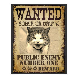Funny custom wanted poster フォトプリント