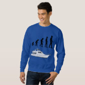 Funny Customizable Evolution & Boating Sweatshirt スウェットシャツ (正面フル)