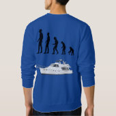 Funny Customizable Evolution & Boating Sweatshirt スウェットシャツ (裏面)