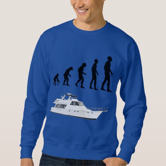 Funny Customizable Evolution & Boating Sweatshirt スウェットシャツ (正面)