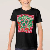 Funny Cute 67 Six Seven Merry Christmas Joke トライブレンドTシャツ (正面)