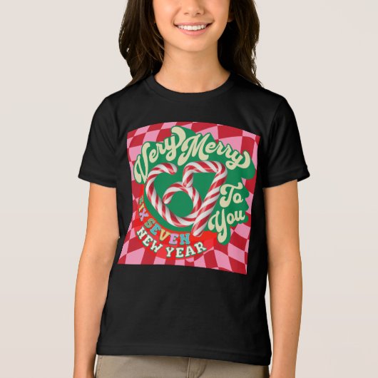 Funny Cute 67 Six Seven Merry Christmas Joke トライブレンドTシャツ (正面)