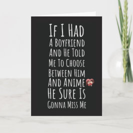 Funny Cute Anime Cards For Her Girls Women Humor カード
