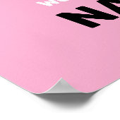 Funny cute Axolotl Squad custom editable pink ポスター (角)