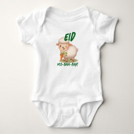 Funny cute Baby Sheep Eid Adha funny Baby Name ベビーボディスーツ