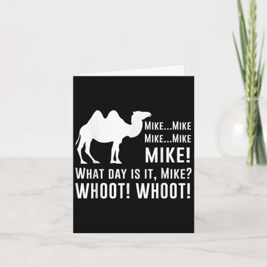 Funny Cute Camel Quotes About Hump Day Funny Quote カード (正面)