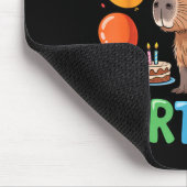 Funny Cute Capy Capybara Animal Birthday Party Sup マウスパッド (コーナー)