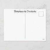 Funny Cute Cartoon Animal Couriers Any Occasion  シーズンポストカード (裏面)