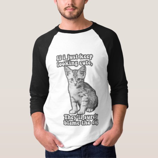 Funny cute cat meme for cat owners & kitty lovers tシャツ (正面)