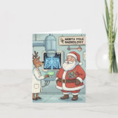 Funny/Cute Christmas Card for X-Ray Techs カード (正面)
