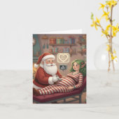 Funny/Cute Christmas Card Ultrasound Technologist! カード (黄色い花)