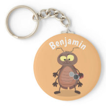Funny cute cockroach cartoon character
