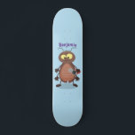 Funny cute cockroach cartoon character スケートボード<br><div class="desc">This cute design features a funny cockroach (cute?) in cartoon illustration. Bring some roach fun to someone's day!</div>