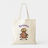 Funny cute cockroach cartoon character トートバッグ (裏面)