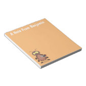 Funny cute cockroach cartoon character ノートパッド (アングル)