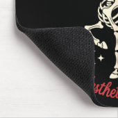 Funny Cute Creepy Unicorn Skeleton Dark Humor Goth マウスパッド (コーナー)