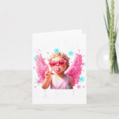 Funny Cute Cud Says Six Seven Valentine's Day 67 M カード (正面)