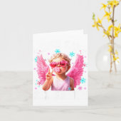 Funny Cute Cud Says Six Seven Valentine's Day 67 M カード (黄色い花)