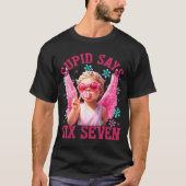 Funny Cute Cud Says Six Seven Valentine's Day 67 M Tシャツ (正面)