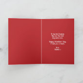 Funny Cute Dog Parent Happy Valentine's Day シーズンカード (内部)