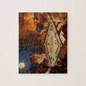 Funny Cute Dogs Playing A Board Game ジグソーパズル (縦)