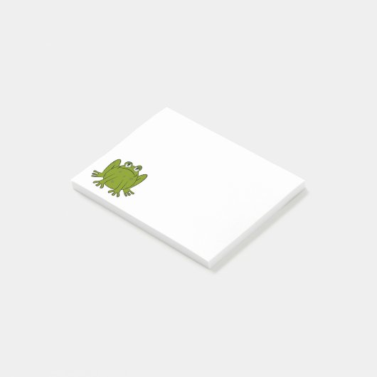 Funny Cute Frog ポストイット (アングル)