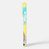 Funny Cute Gerbil Summer Holiday Yellow Case-Mate iPhoneケース (裏面 / 左)