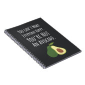 Funny Cute Gifts For Avocado Lovers Fruit Food  ノートブック (右側)