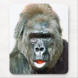 FUNNY CUTE GORILLA マウスパッド<br><div class="desc">A beautiful expression on this gorilla's face.</div>