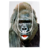 FUNNY CUTE GORILLA ミディアムペーパーバッグ (裏面)
