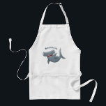 Funny cute Hammerhead shark cartoon スタンダードエプロン<br><div class="desc">This happy hungry hammerhead shark is on the hunt for his next snack. Drawn in fun cartoon illustration style.</div>