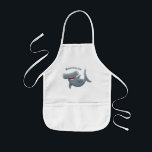 Funny cute Hammerhead shark cartoon  子供用エプロン<br><div class="desc">This happy hungry hammerhead shark is on the hunt for his next snack. Drawn in fun cartoon illustration style.</div>