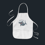 Funny cute Hammerhead shark cartoon  子供用エプロン<br><div class="desc">This happy hungry hammerhead shark is on the hunt for his next snack. Drawn in fun cartoon illustration style.</div>